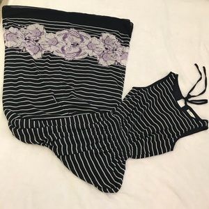 Max Studio Striped Maxi Dress